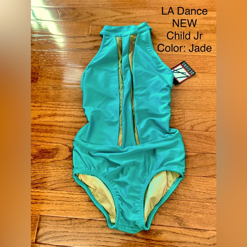 LA Dance Designs CJr Teal leotard NEW